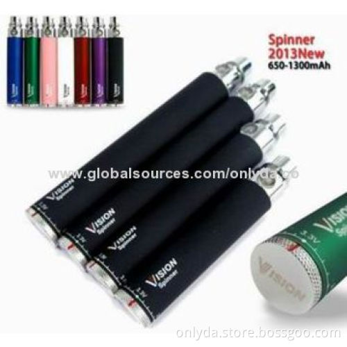 1,100mAh Vision Spinner eGo Batteries, RoHS and CE Marks, 3.3-4.8V Variable Voltage